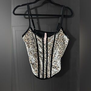 Victoria's Secret Animal Print Camisole with Black Trim